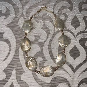 Gold statement necklace